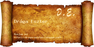Drága Eszter névjegykártya
